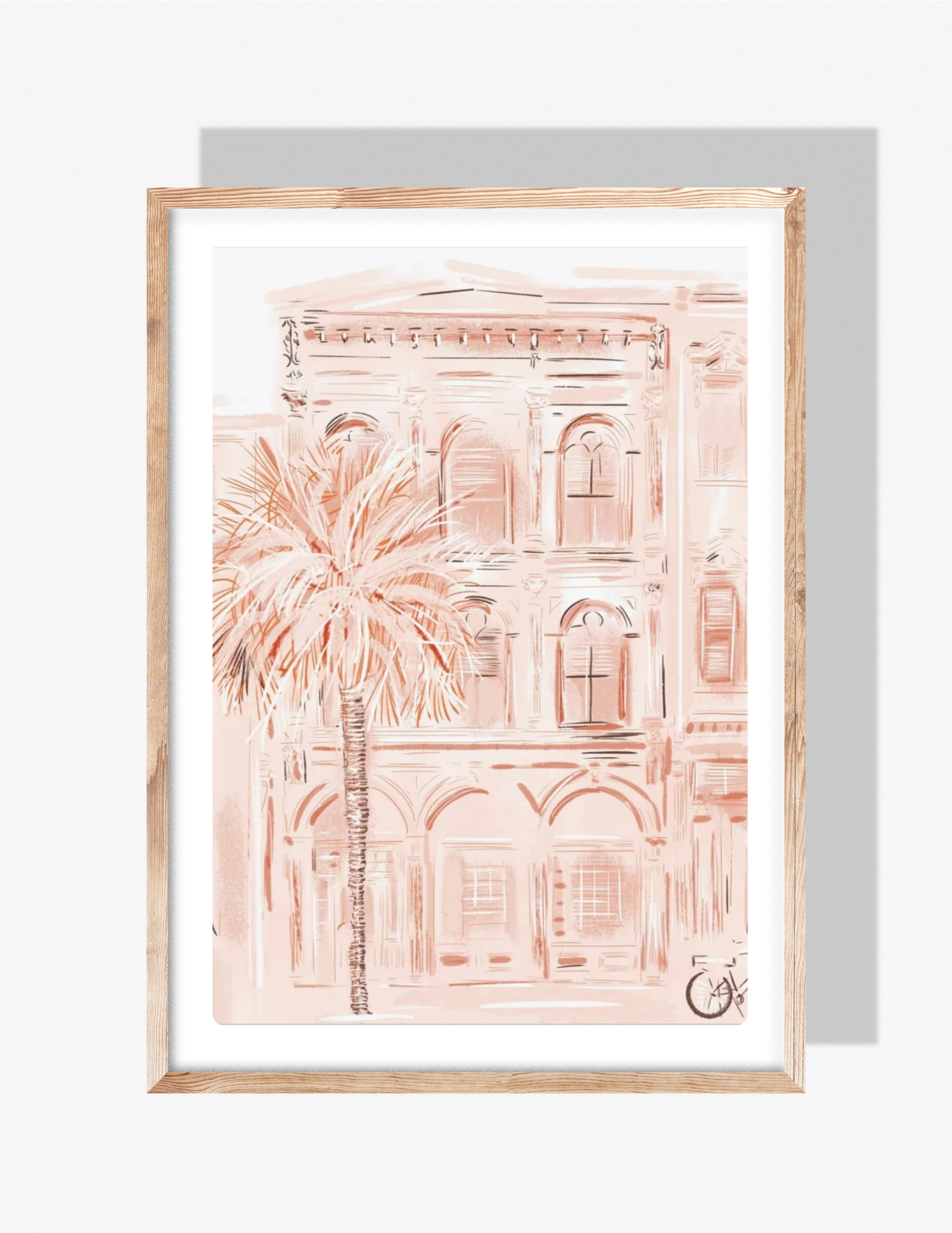 CHARLESTON IN PEACH - Art Print
