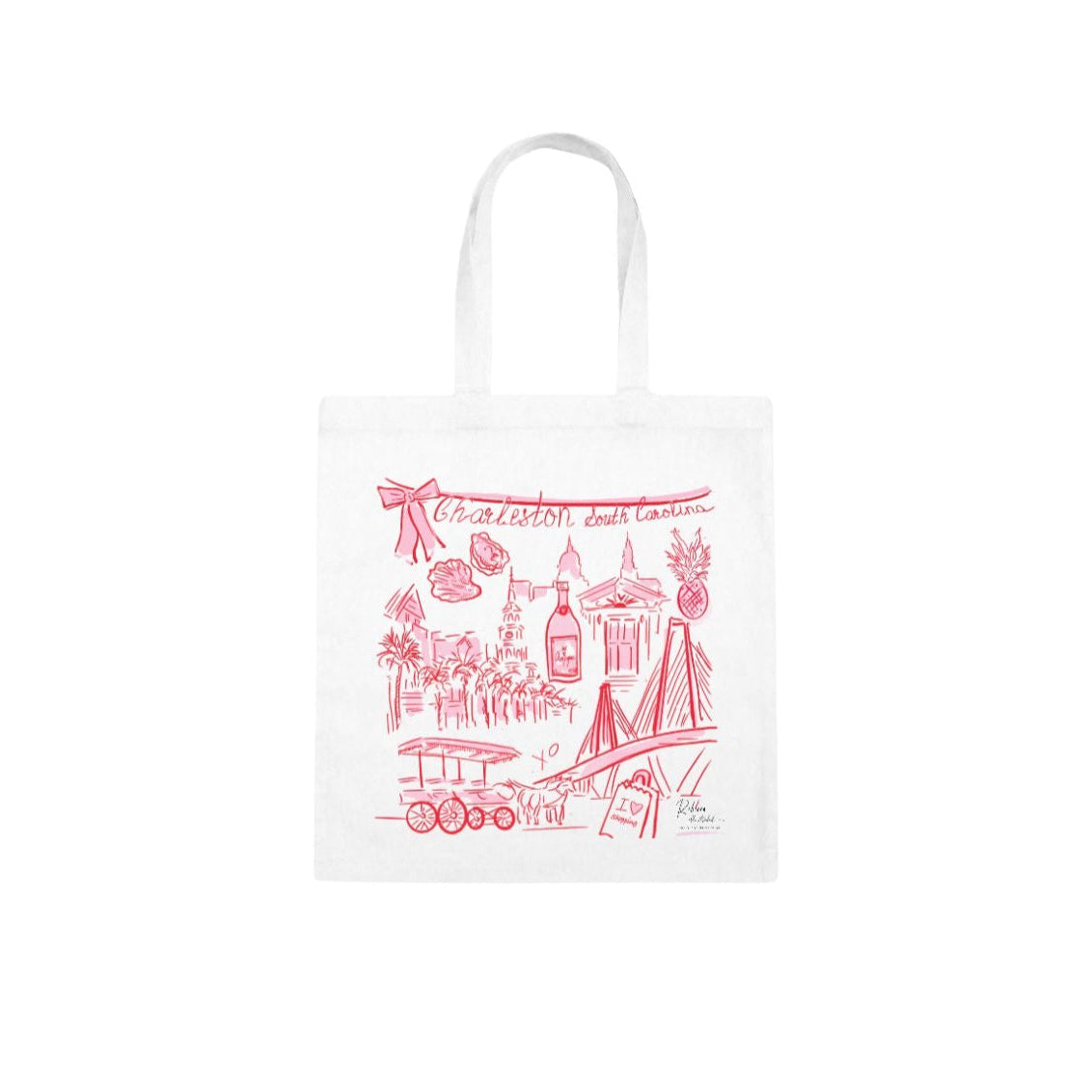 ALL THINGS PINK & RED CHARLESTON - Tote Bag