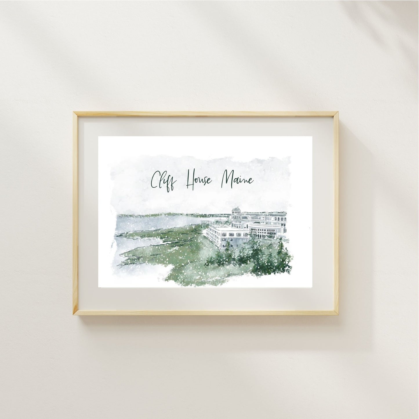CLIFF HOUSE, MAINE - Art Print
