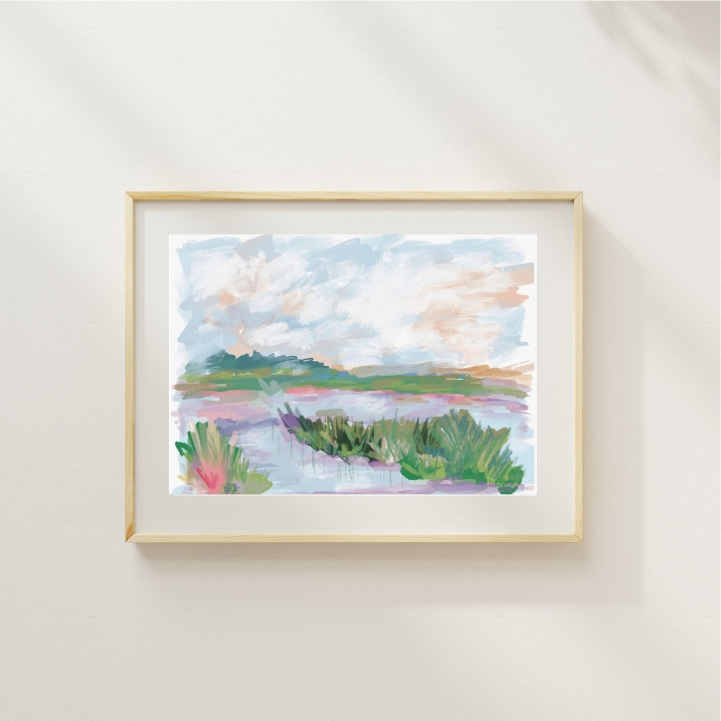 CLOUD KISSED MARSH - Art Print