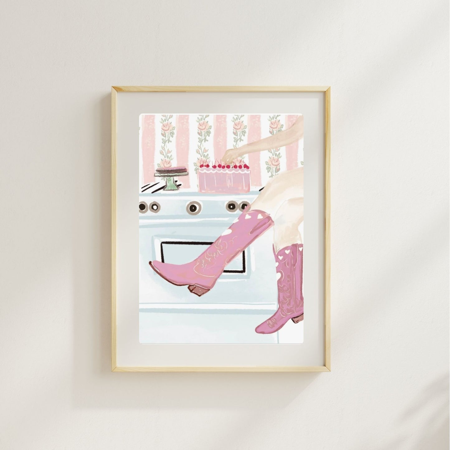 COWGIRL KITCHEN - Art Print