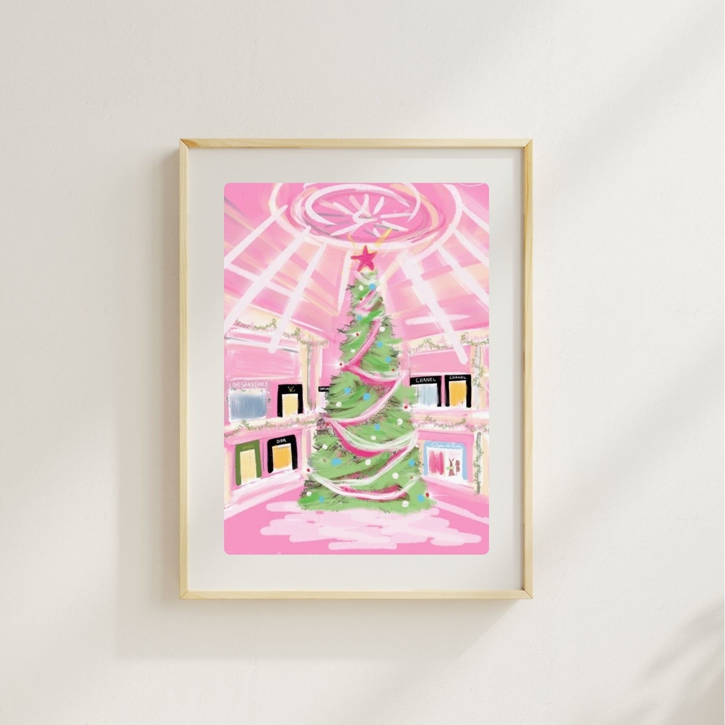 DASHING THROUGH THE MALL - Art Print