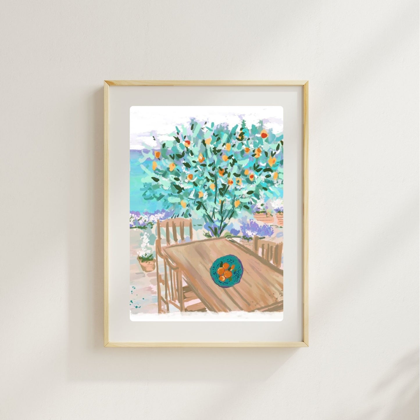 DINNER IN GREECE - Art Print