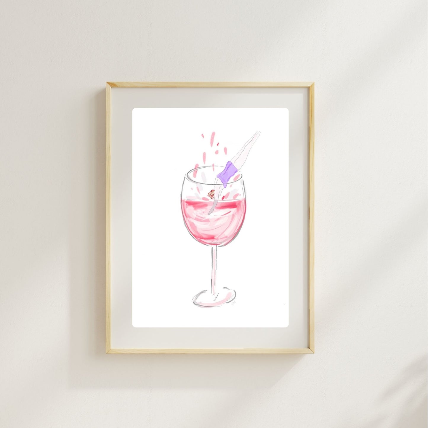 DIVING IN - Art Print