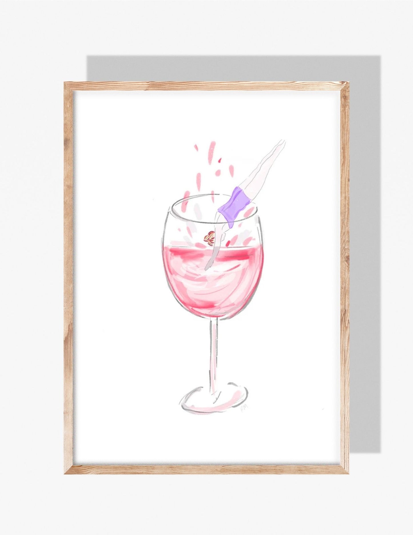 DIVING IN - Art Print