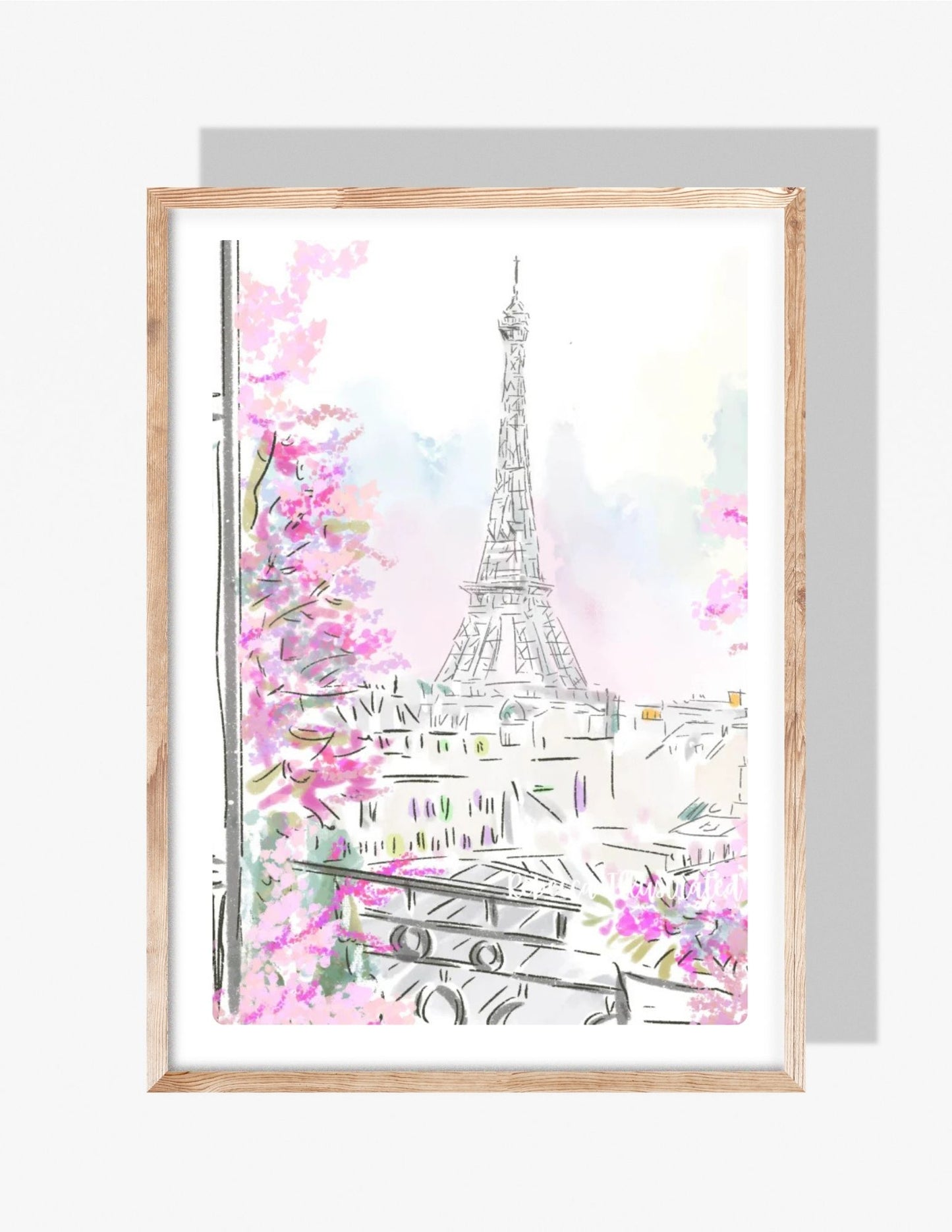 EIFFEL TOWER IN BLOOM - Art Print