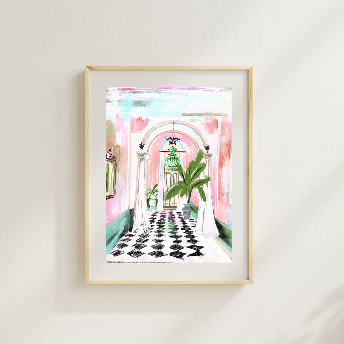 ENTRANCE TO PALM BEACH - Art Print