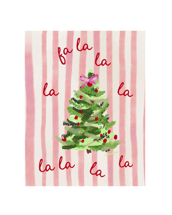 FA LA LA - Note Card
