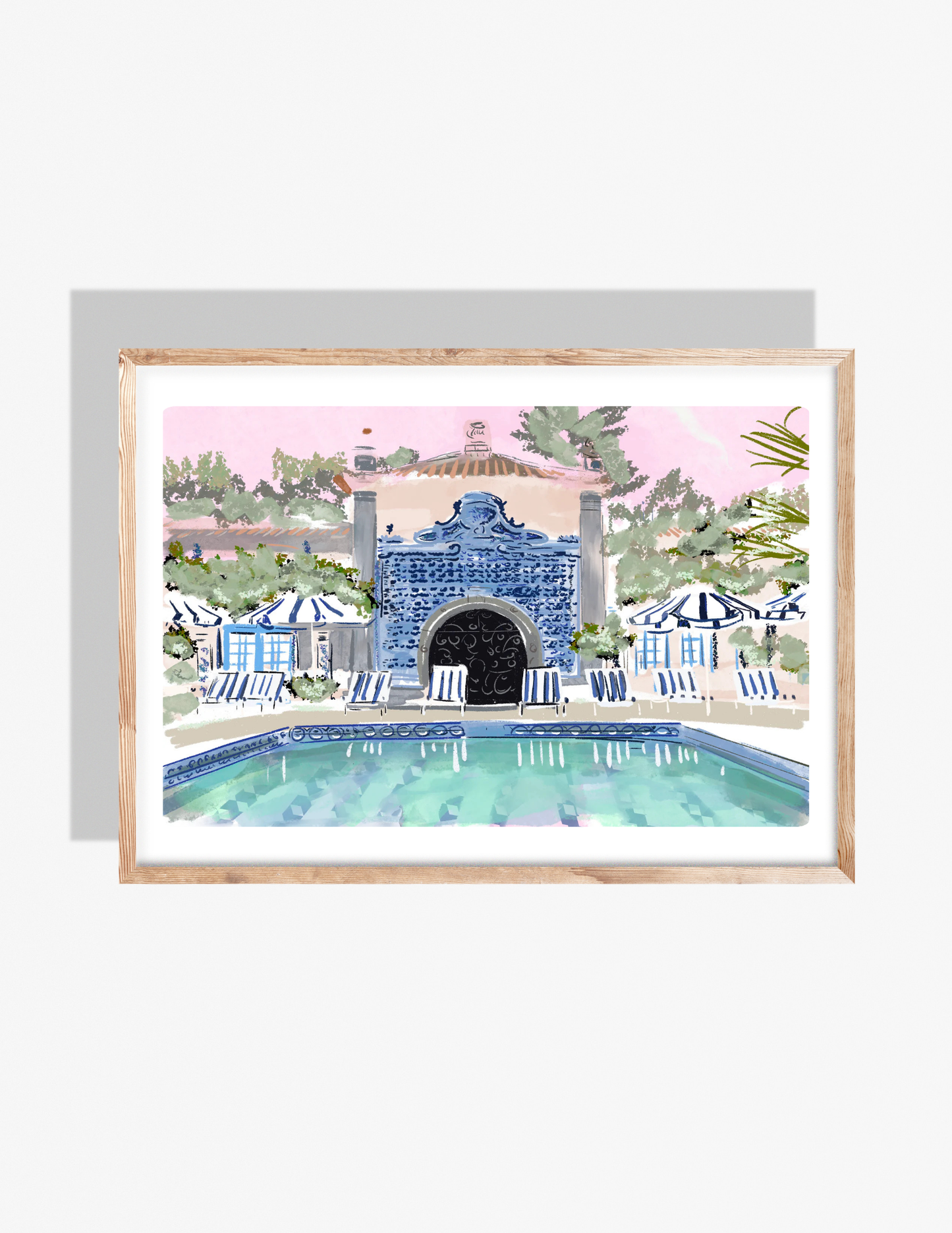 FABULOUS BLUE POOL - Art Print