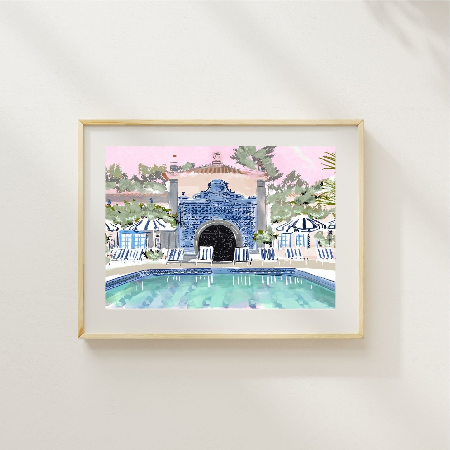 FABULOUS BLUE POOL - Art Print
