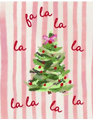 FA LA LA - Note Card