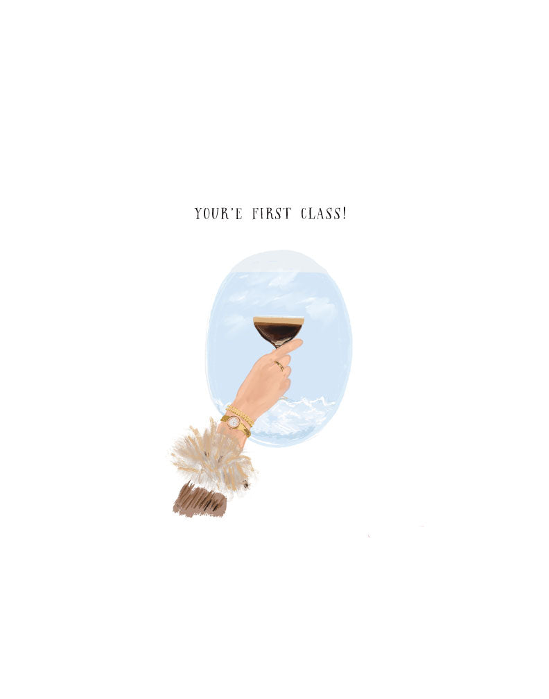 FIRST CLASS - Note Card