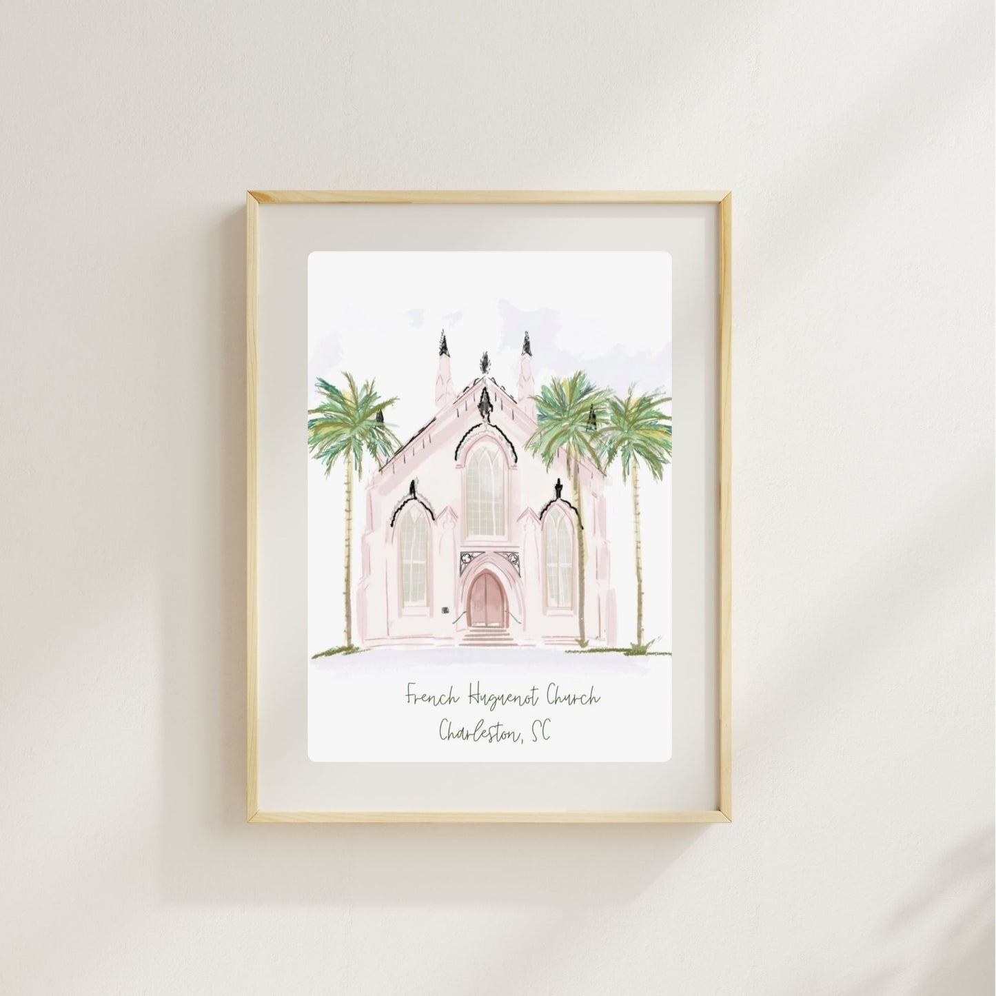 FRENCH HUGUENOT CHURCH - Art Print