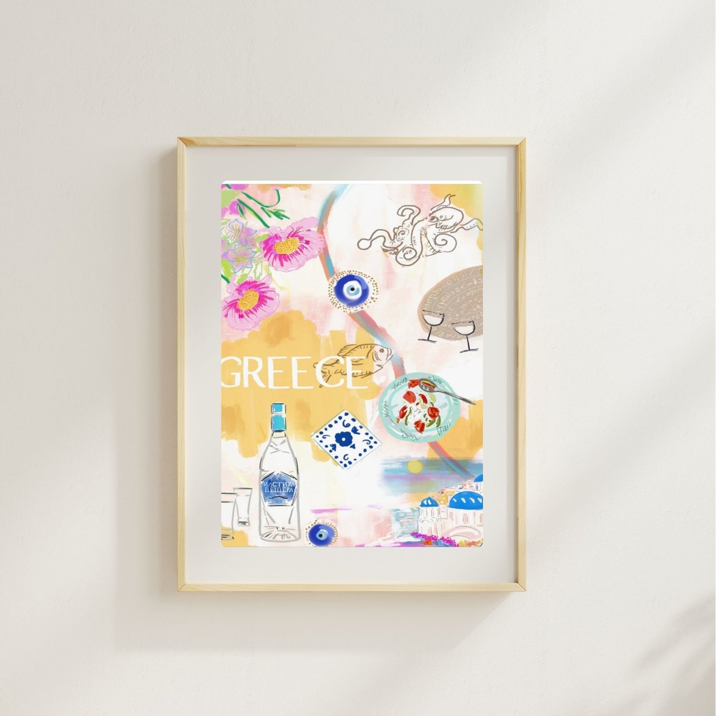 GREECE POSTER - Art Print