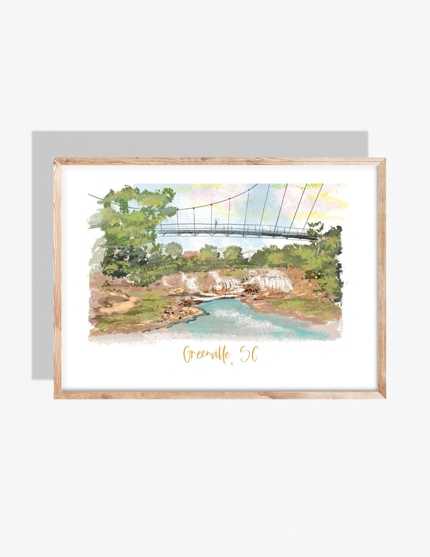 GREENVILLE, SC - Art Print