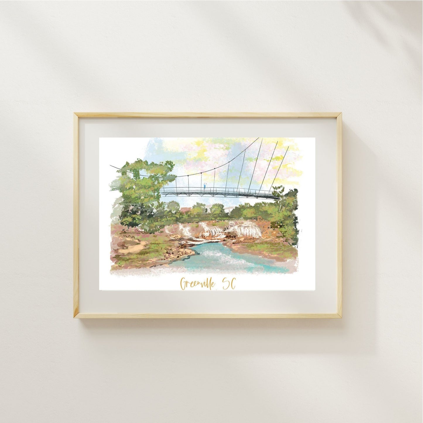 GREENVILLE, SC - Art Print