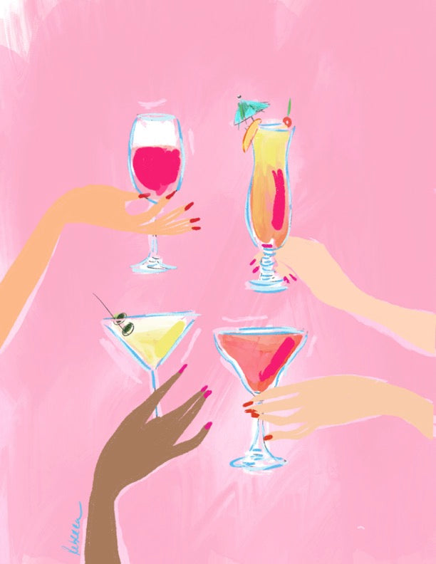 HANDFUL OF CHEERS - Art Print