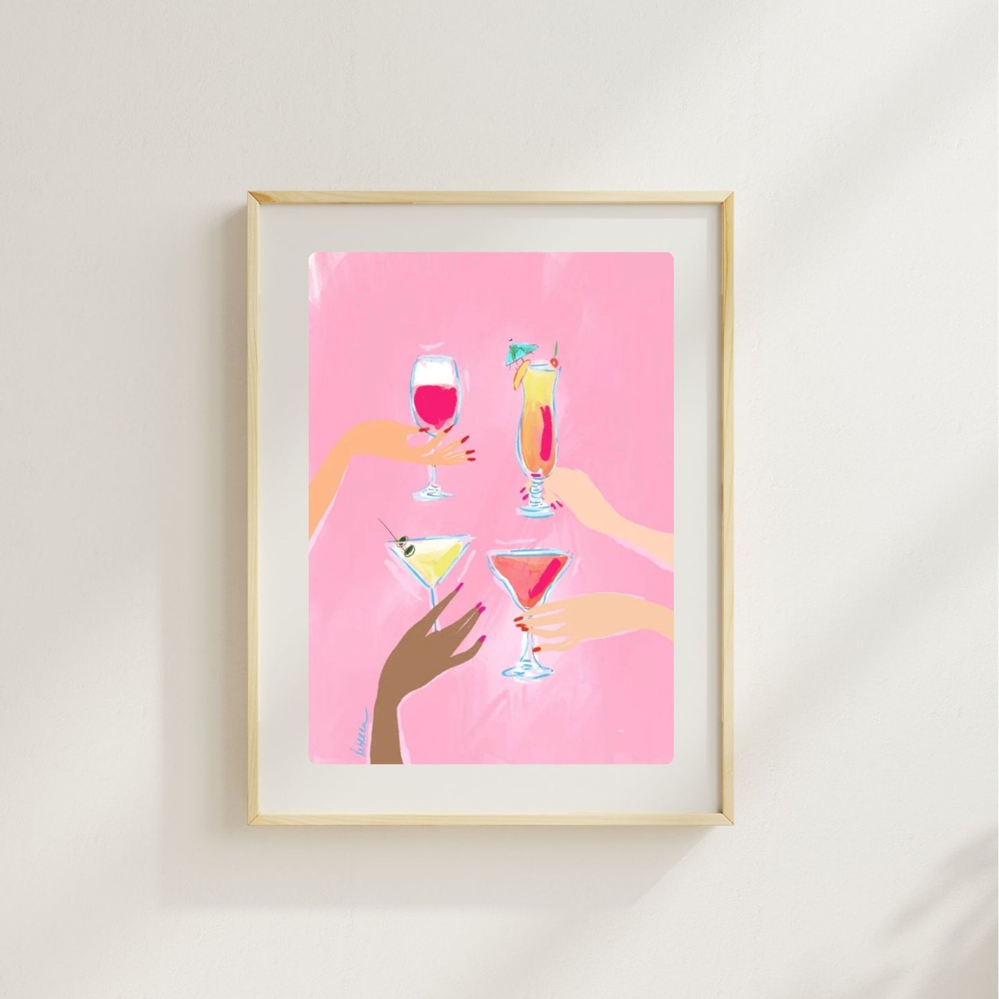 HANDFUL OF CHEERS - Art Print