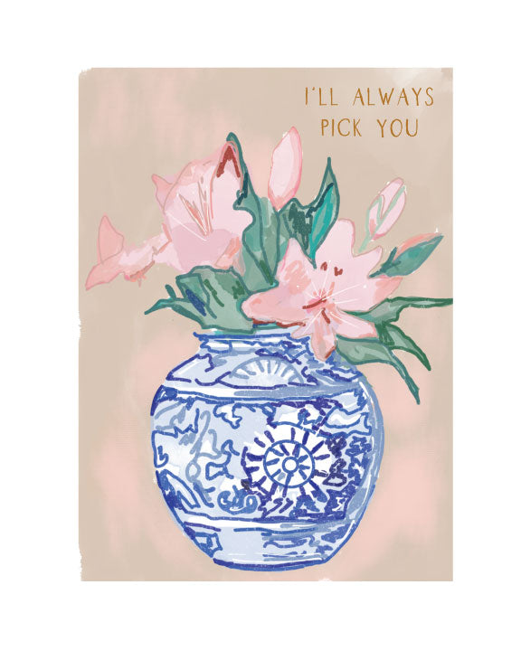 I'LL PICK YOU - Note Card