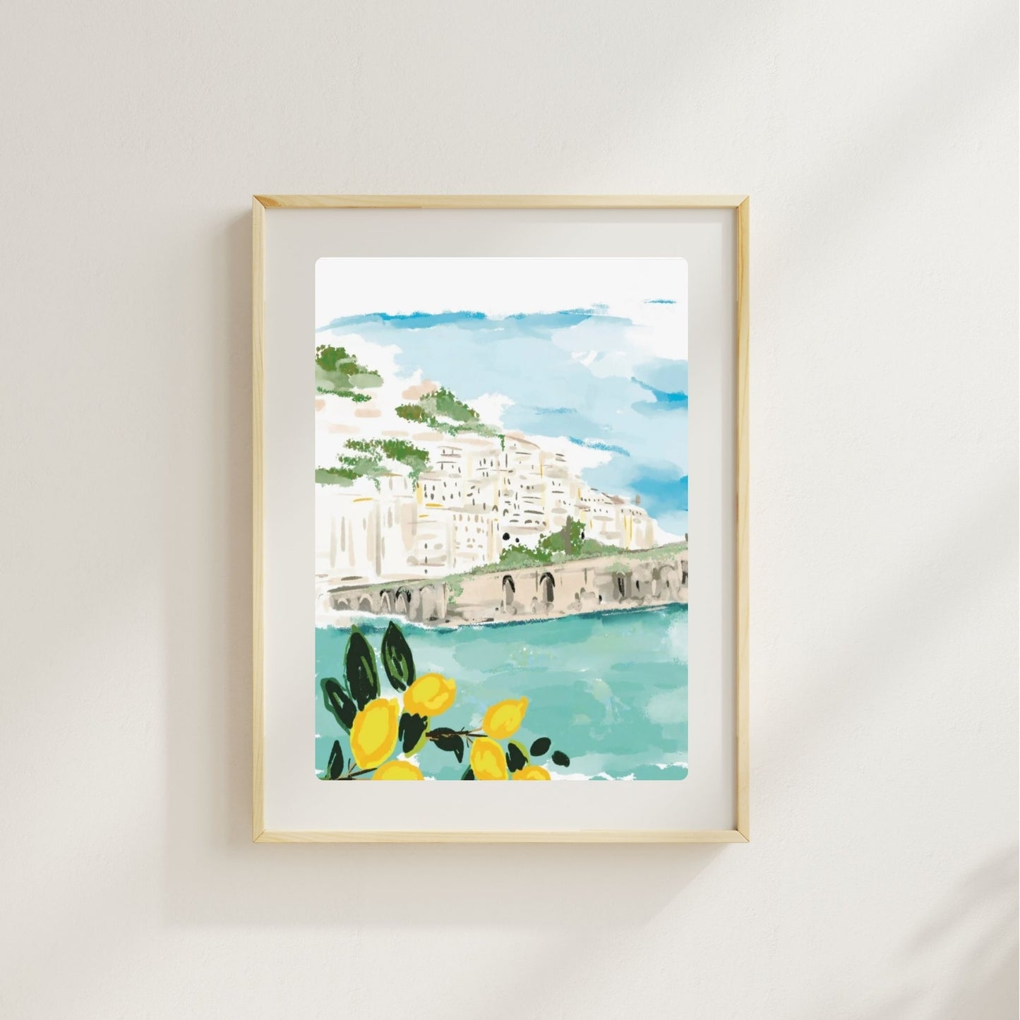 LEMONS IN ITALY - Art Print