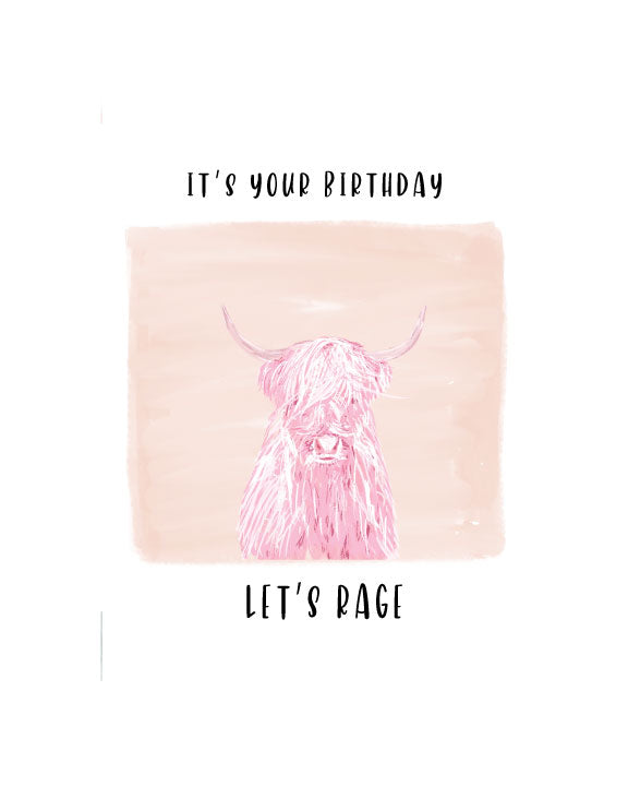 LET'S RAGE - Note Card