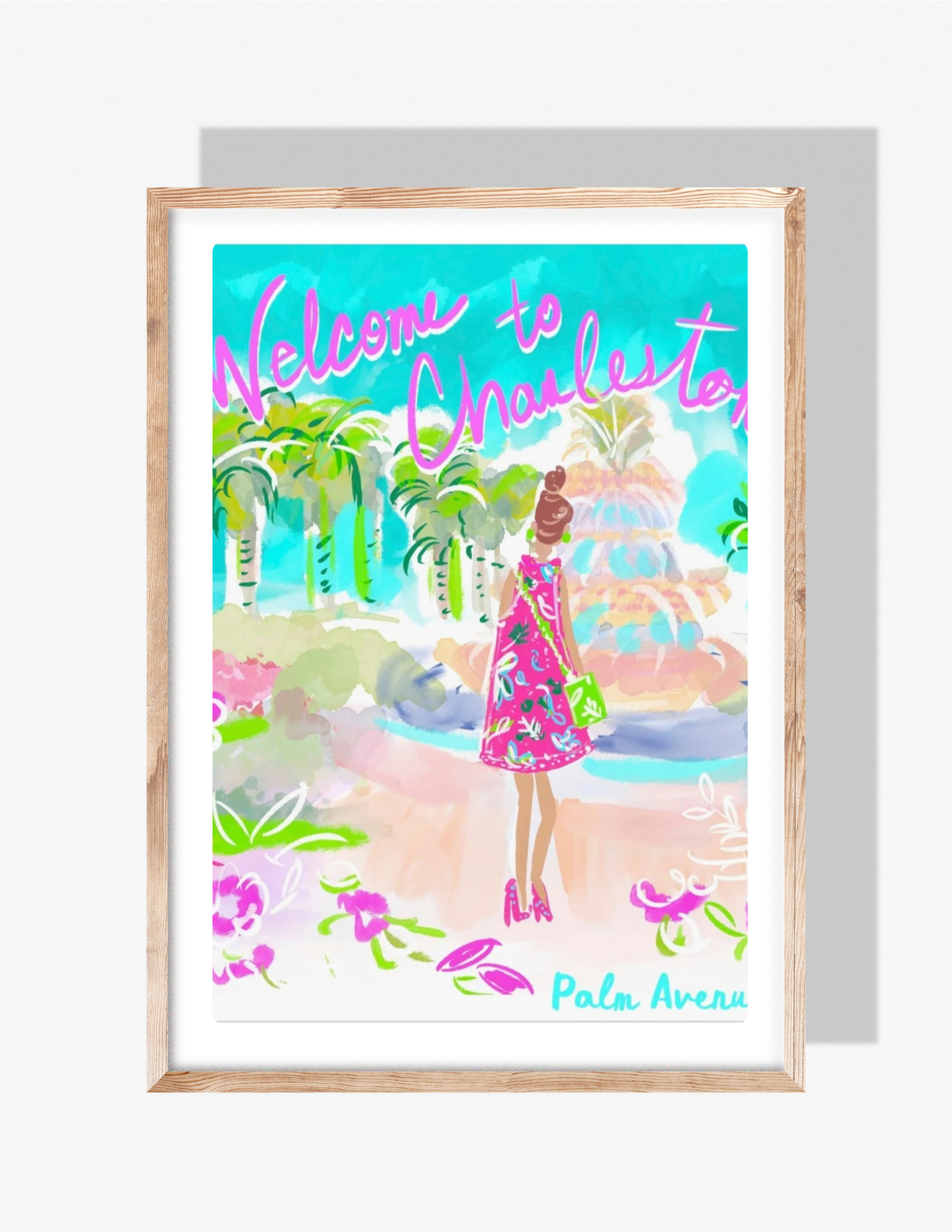 LILLY PULITZER WELCOME TO CHARLESTON - Art Print