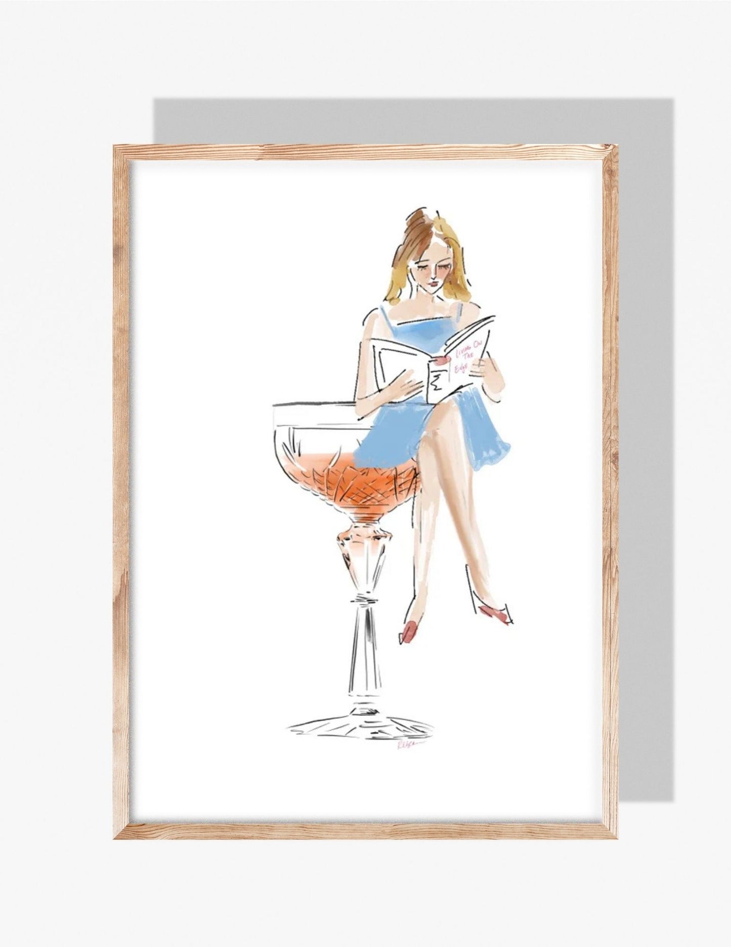 LIVING ON THE EDGE - Art Print