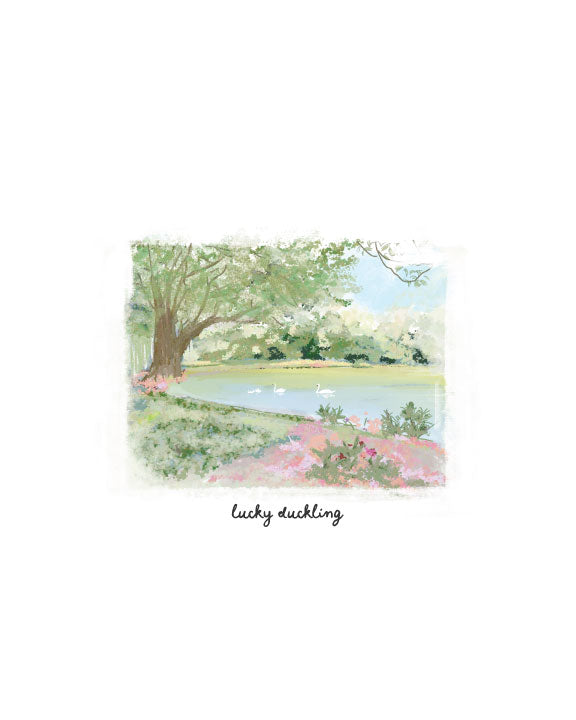 LUCKY DUCKLING - Note Card