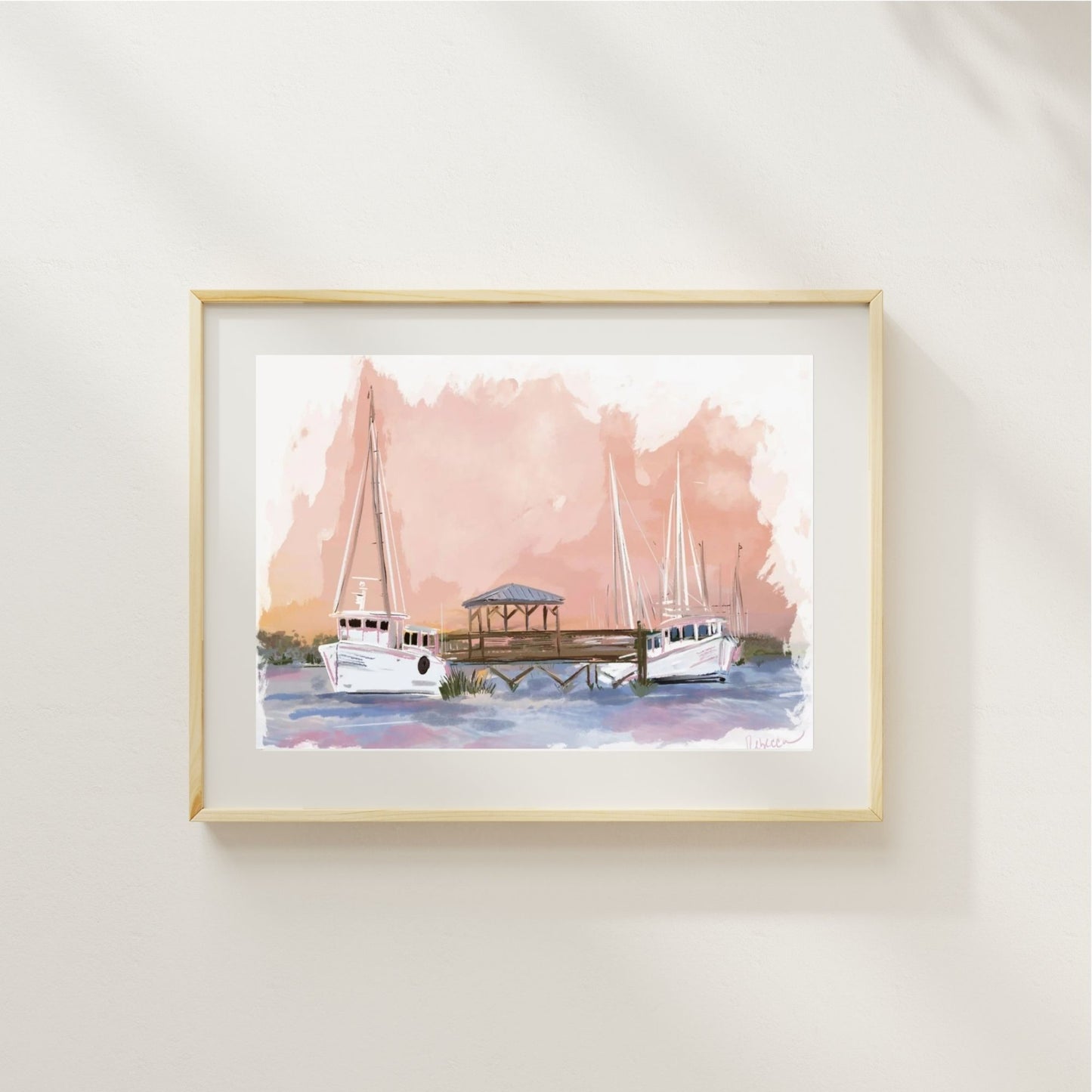COASTAL SORBET SUNSET - Art Print