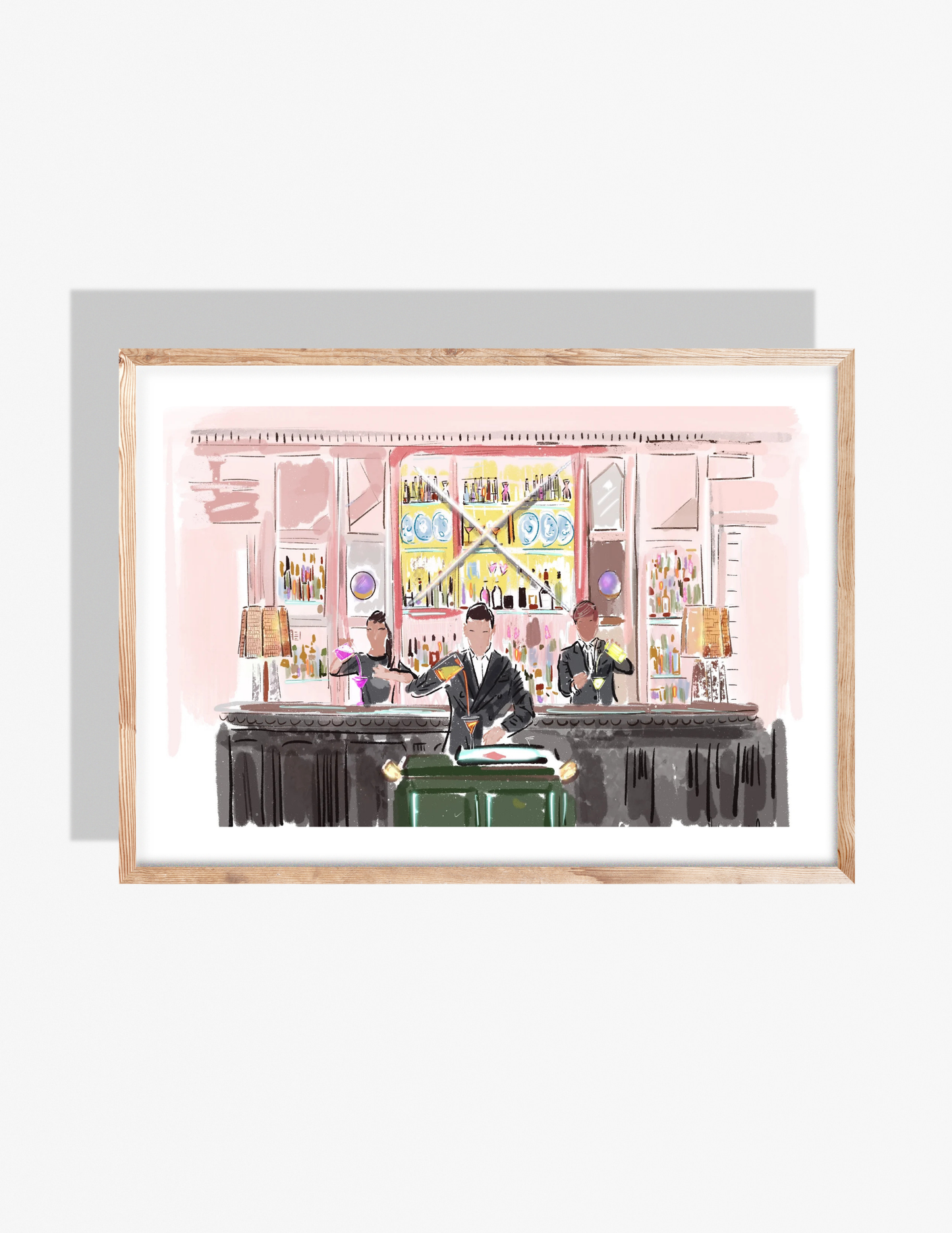 MARTINI O'CLOCK AT THE CONNAUGHT - Art Print
