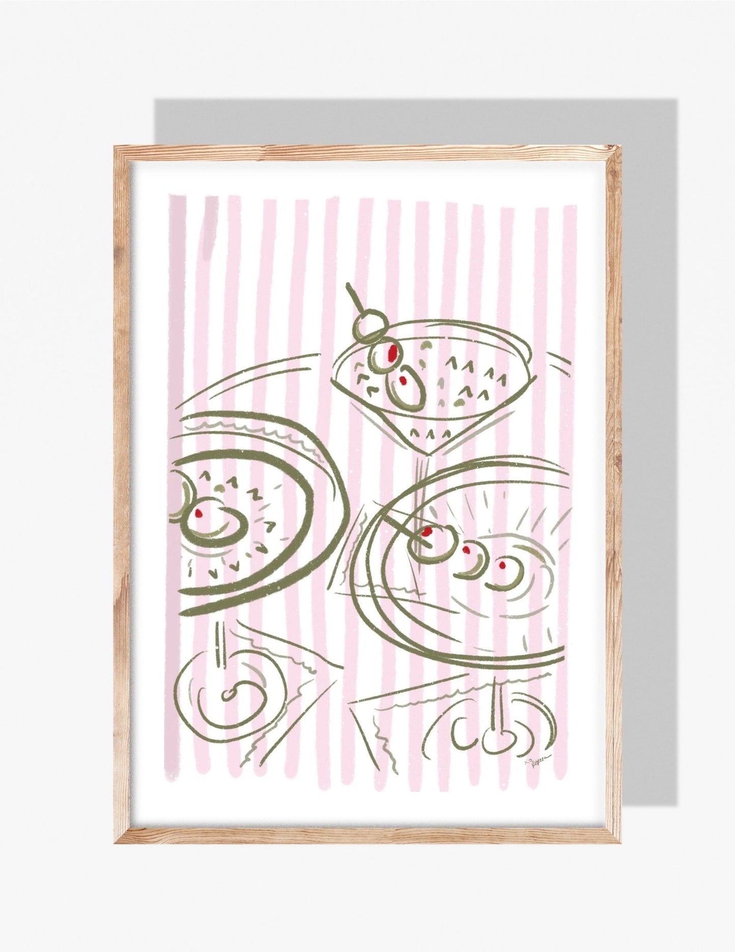 MARTINI TIME - Art Print