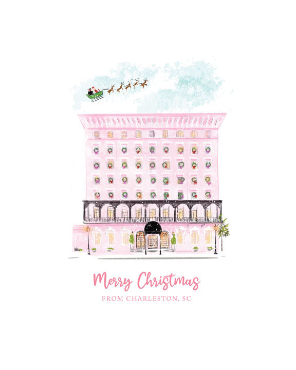 THE MILLS HOUSE AT CHRISTMAS - Note Card