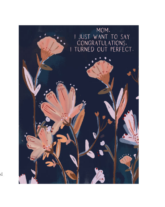 MOM I'M PERFECT - Note Card