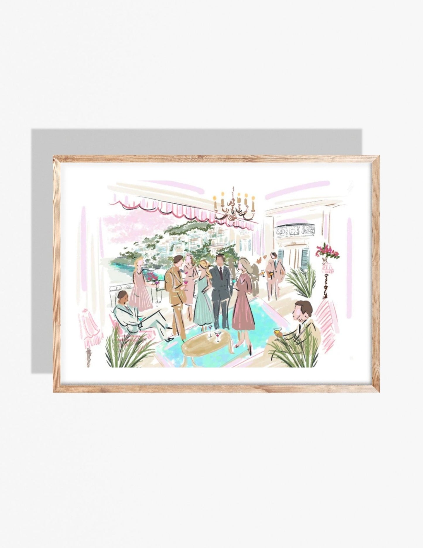 MONACO PARTY - Art Print