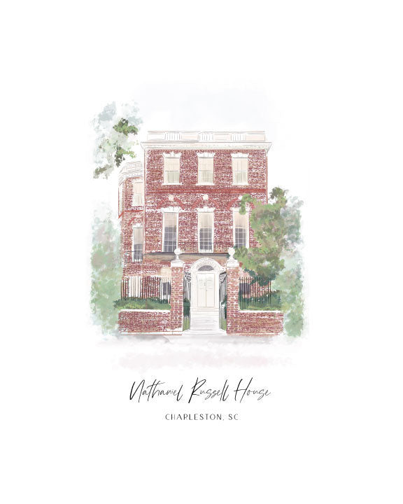 NATHANIEL RUSSELL HOUSE - Note Card