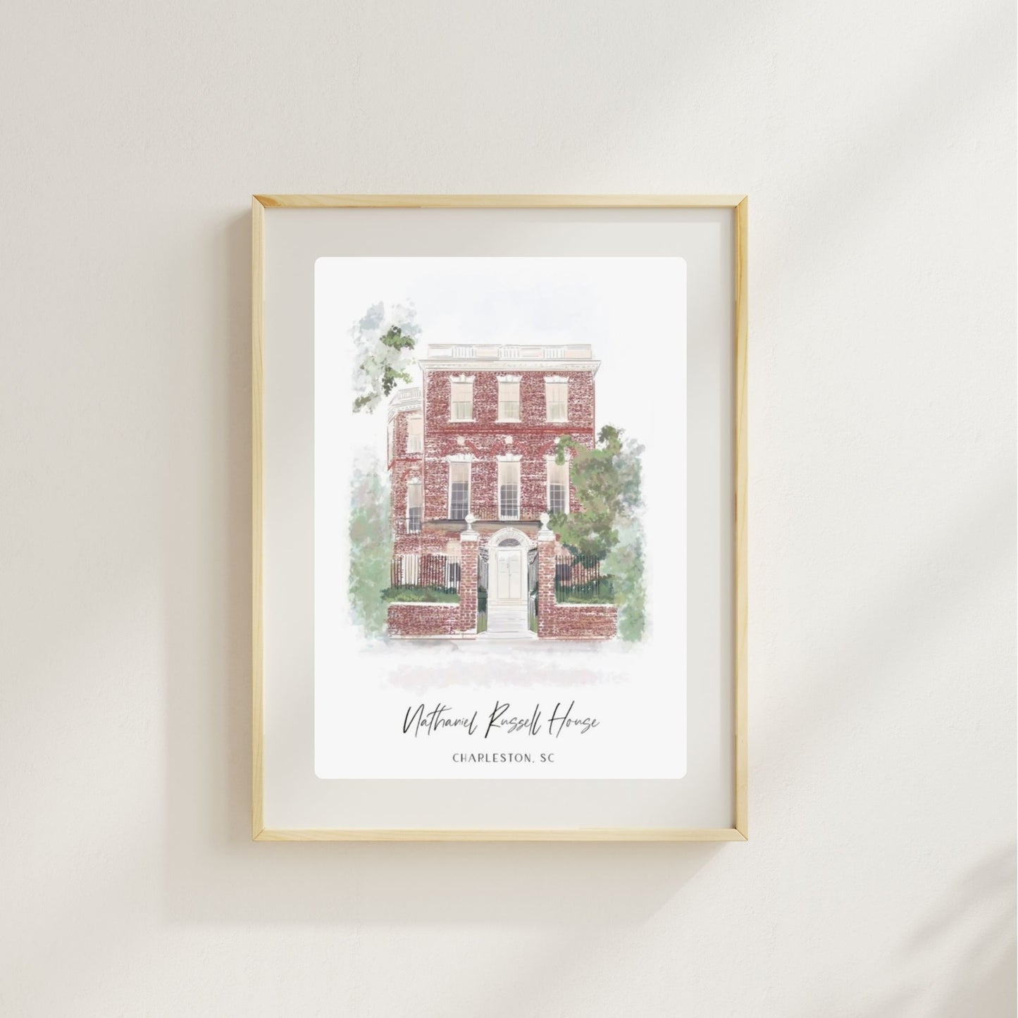 NATHANIEL RUSSELL HOUSE - Art Print