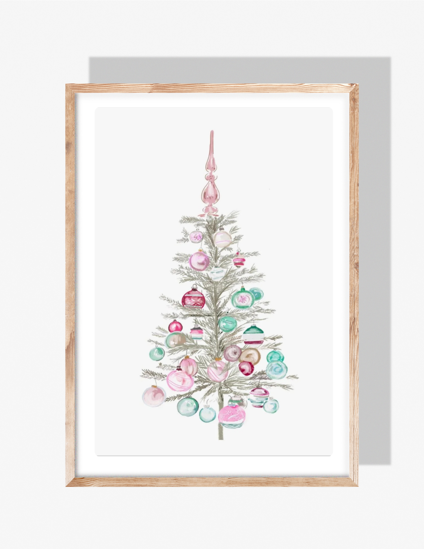 NOSTALGIC CHRISTMAS TREE - Art Print