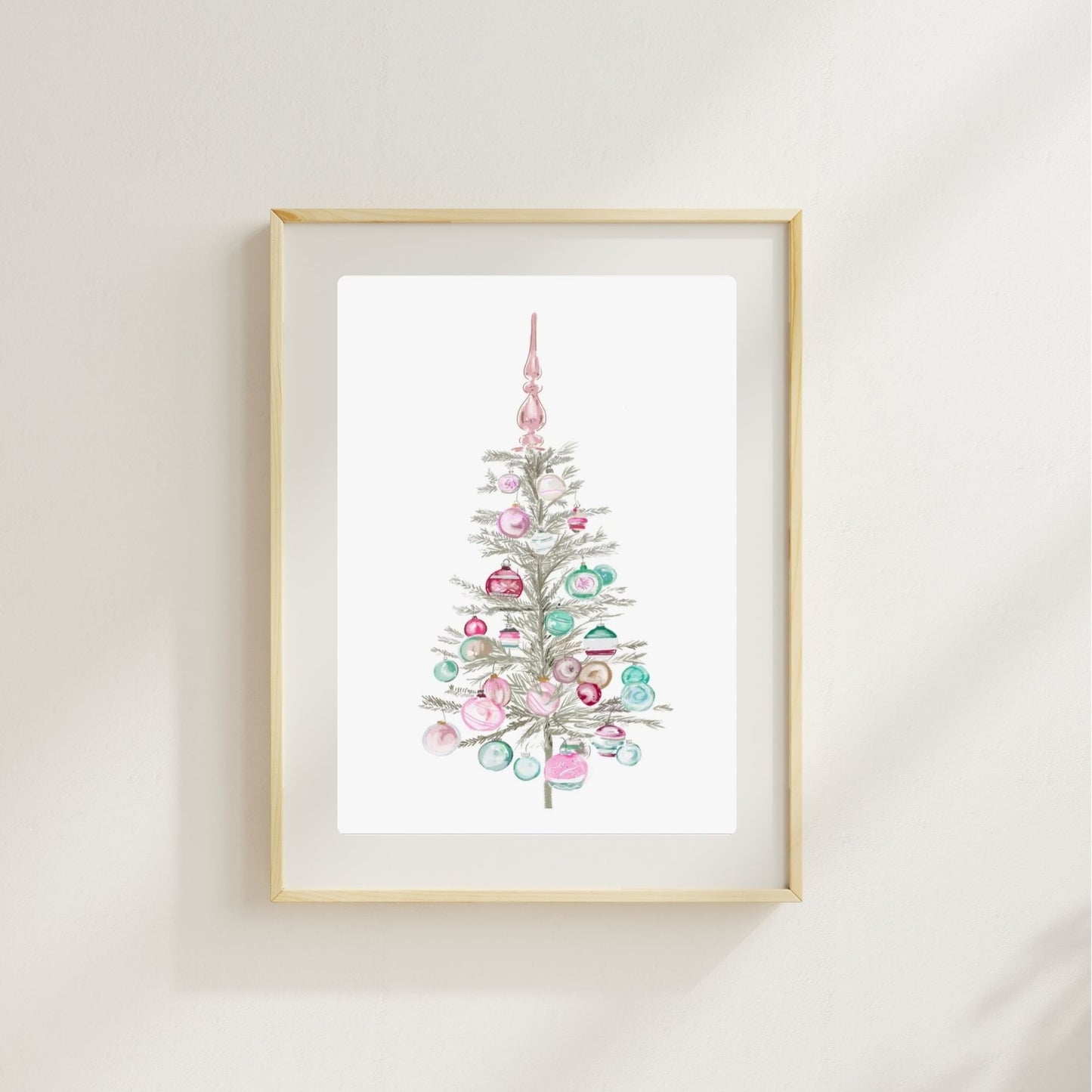 NOSTALGIC CHRISTMAS TREE - Art Print