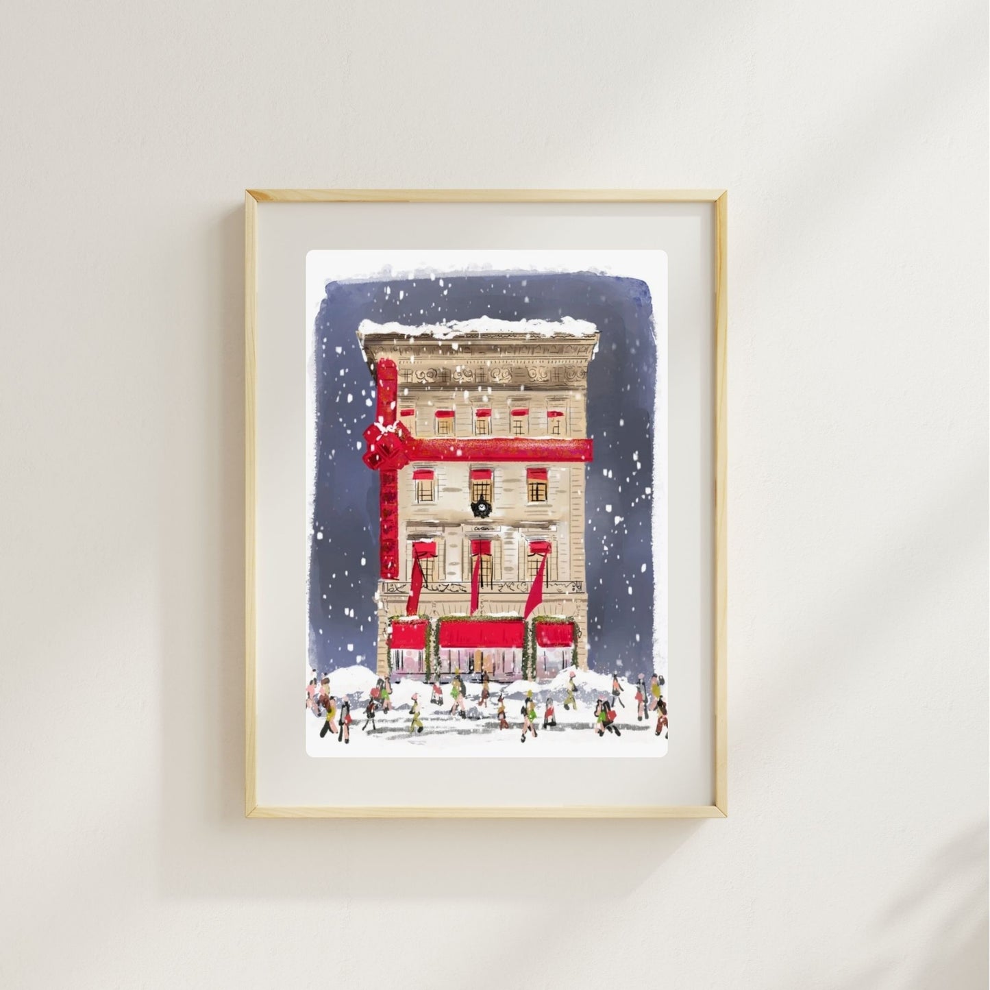 NYC CARTIER SHOPPING - Art Print