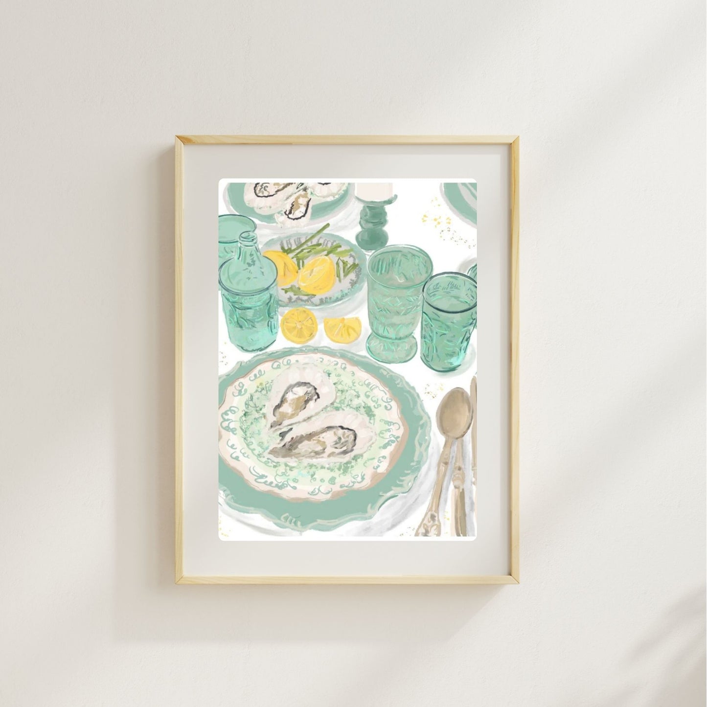 OYSTER DINNER - Art Print