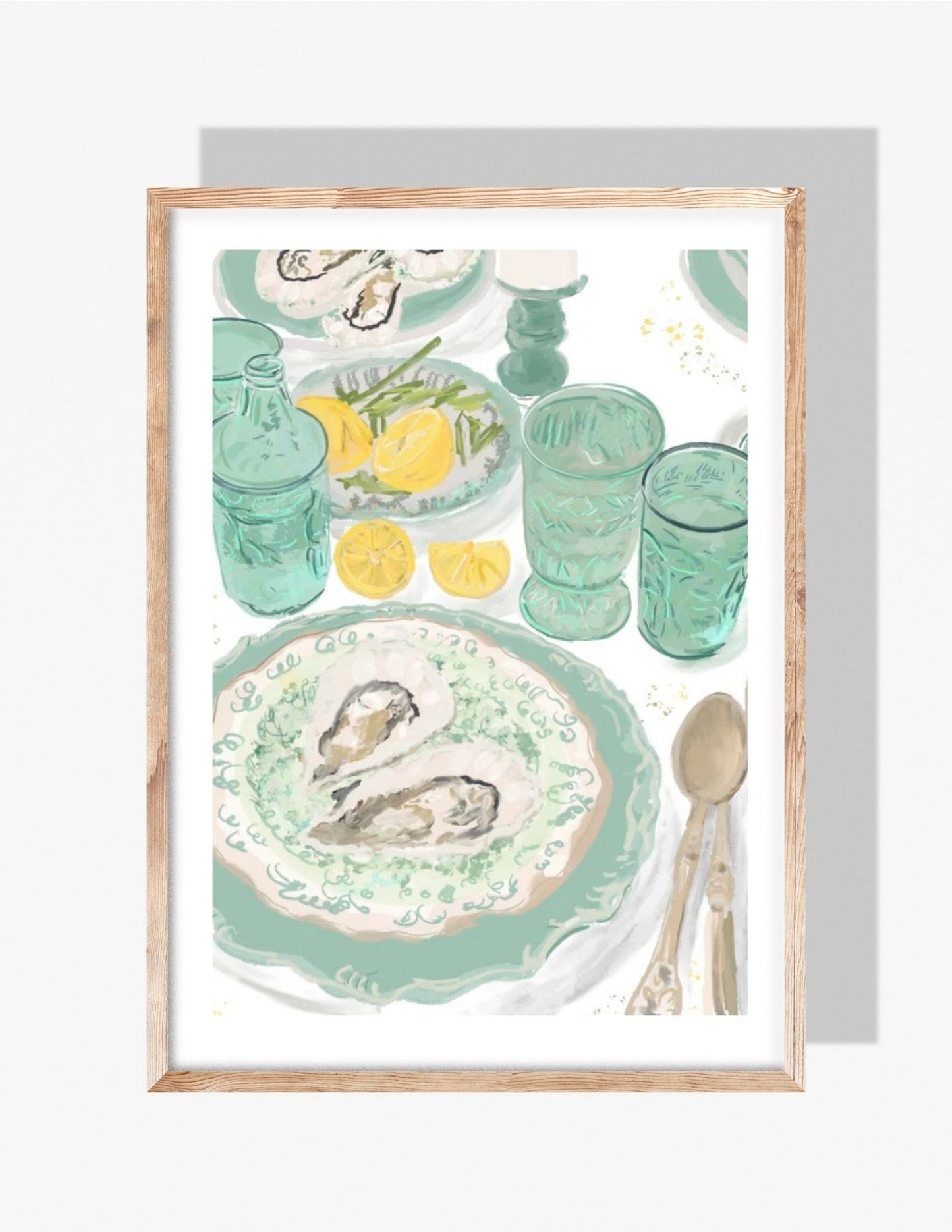 OYSTER DINNER - Art Print