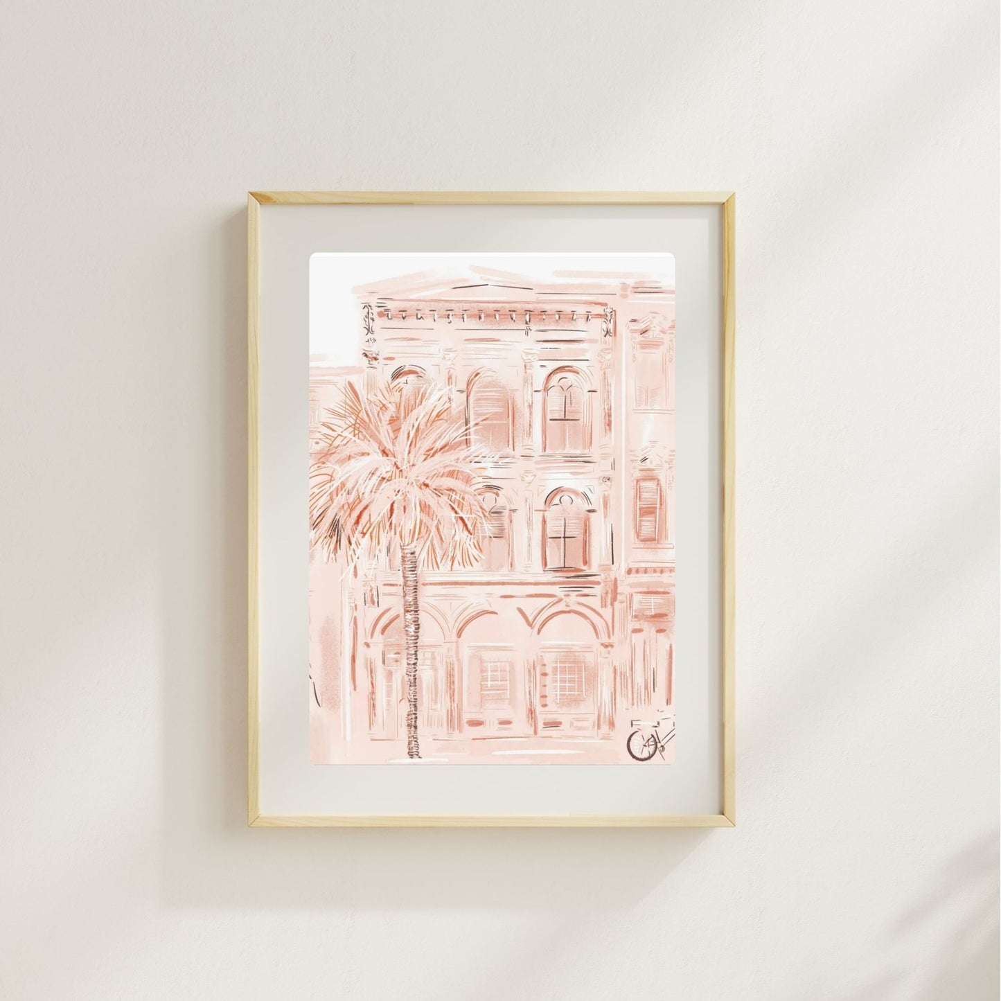 CHARLESTON IN PEACH - Art Print
