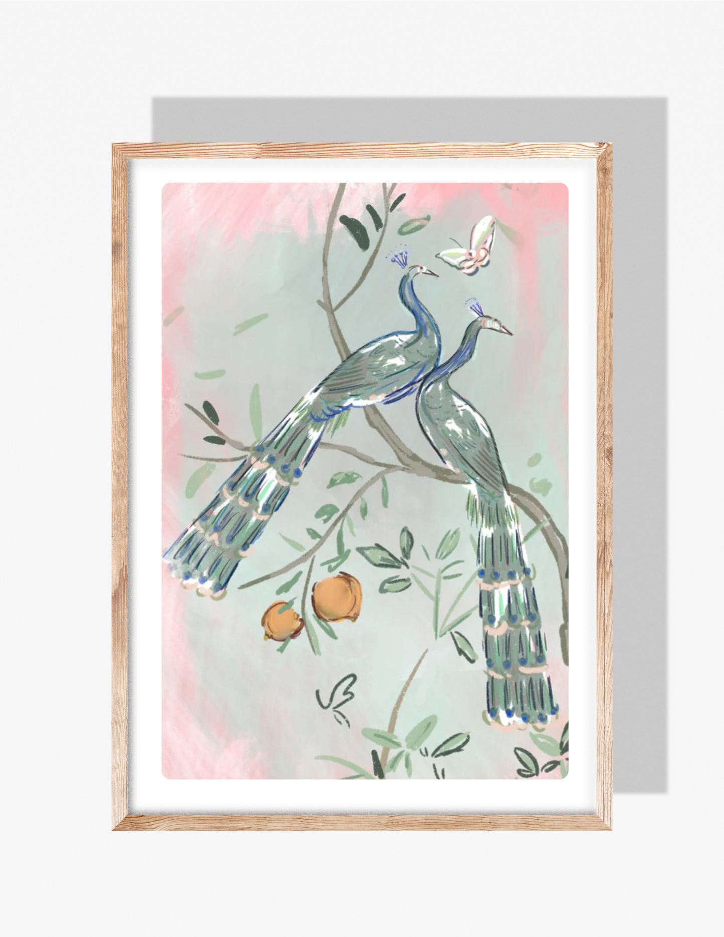 PEACOCKS - Art Print