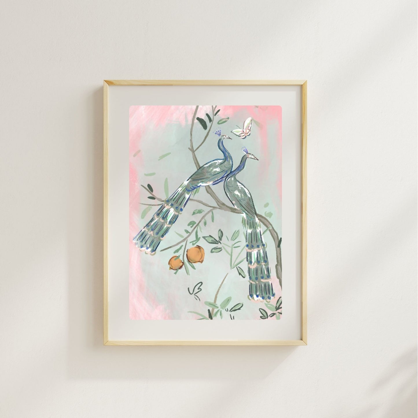 PEACOCKS - Art Print