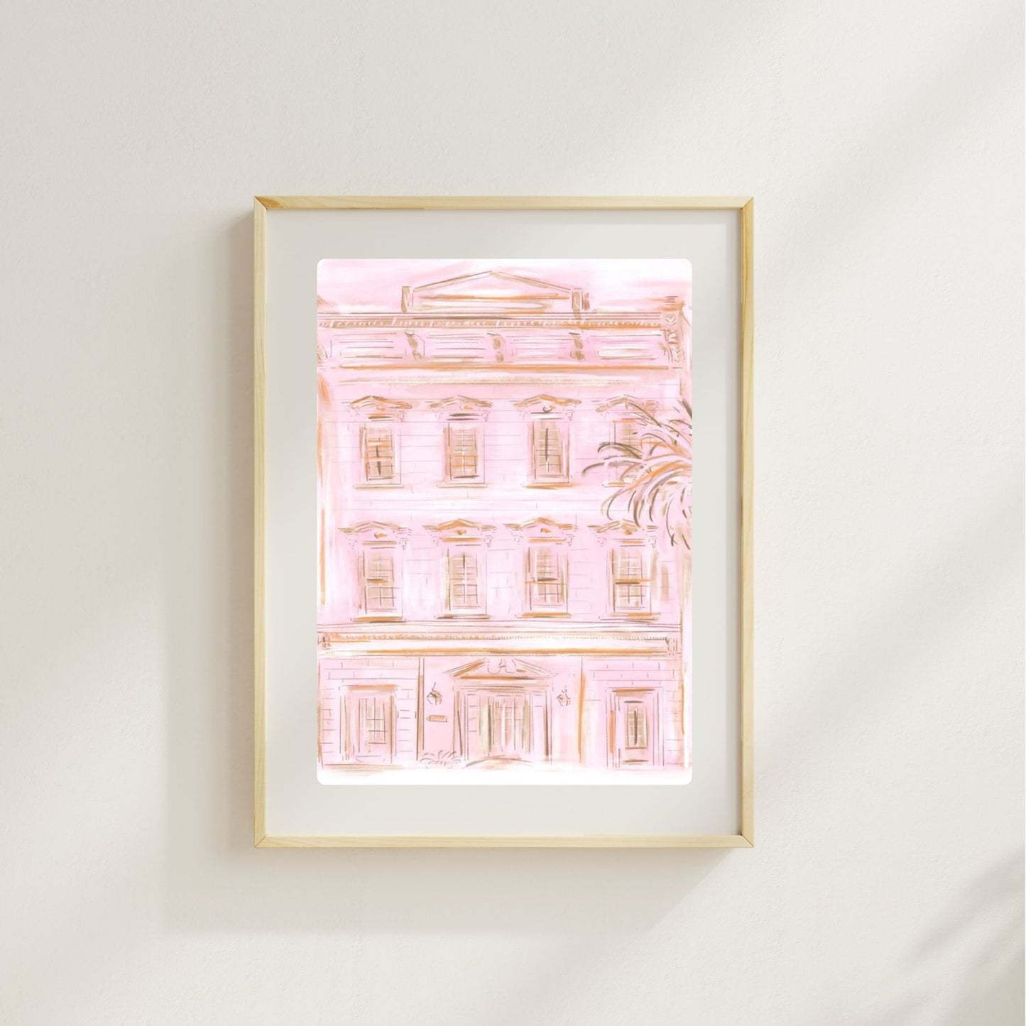 PINK IN CHARLESTON - Art Print