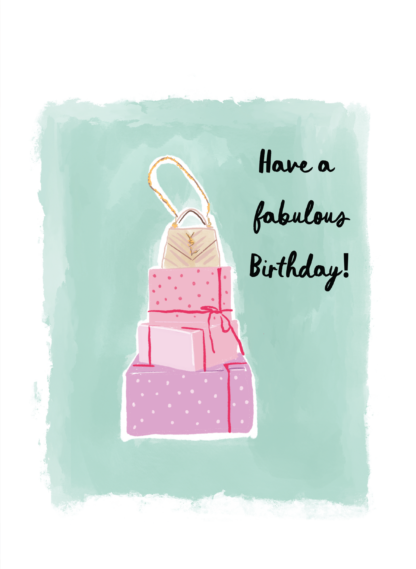 SHOP TILL YA DROP BIRTHDAY - Note Card