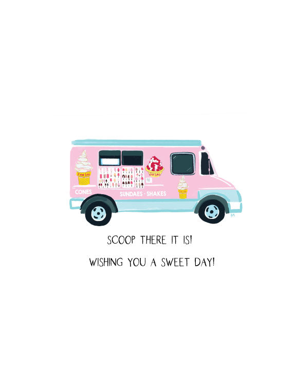 SCOOP THERE IT IS -Note Card