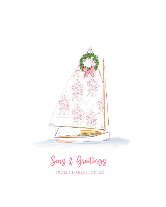 SEAS & GREETINGS - Note Card