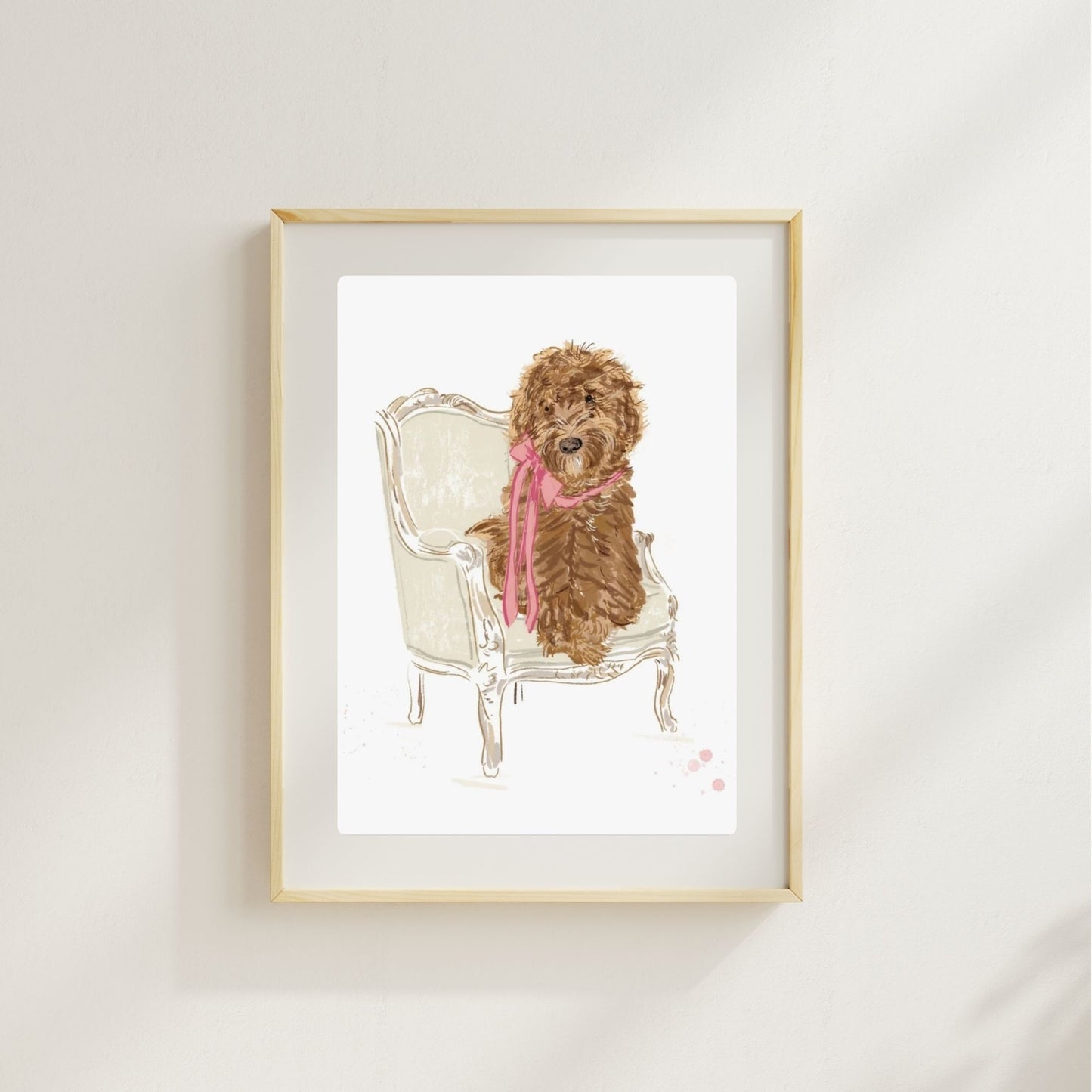 SIT PRETTY DOODLE - Art Print