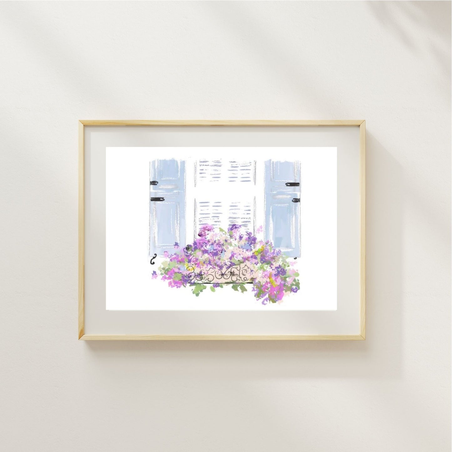 WINDOW IN THE SPRING - Art Print